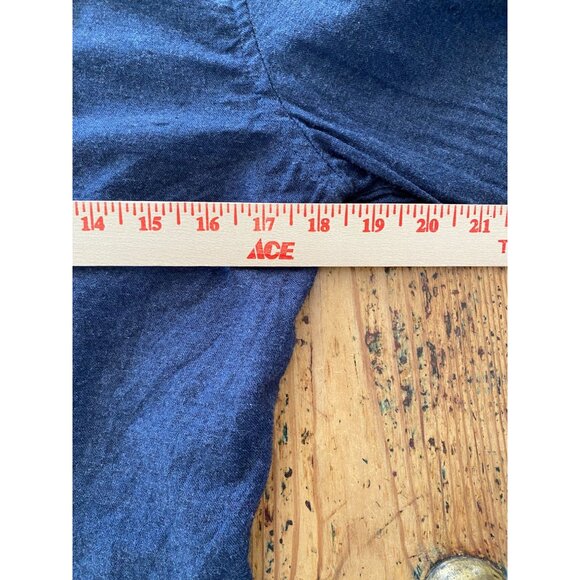 Heritage Report Collection Mens Slim Fit Soft Touch Shirt Button-Up Shirt L Navy - Picture 7 of 8